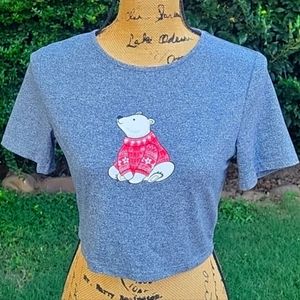 NEW Polar Bear Graphic Crop Top